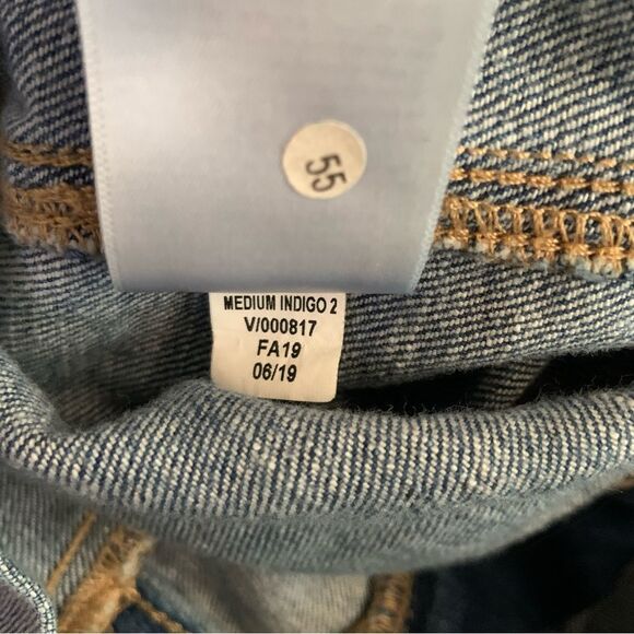 Sz 25 / 0 gap High Waist Medium Indigo Blue Crop Jean Pants - Picture 7 of 10